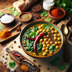 Vegan Chickpea and Spinach Curry