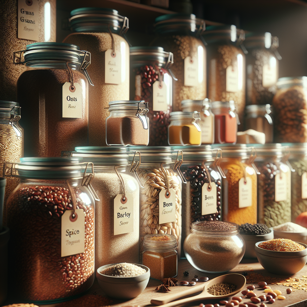 Shop in bulk for pantry staples like grains, beans, and spices
